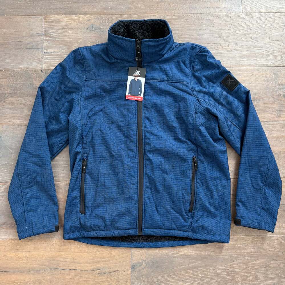 NWT ZeroXposur Fleece
Lined Full Zip Jacket Blue/Black Size Medium